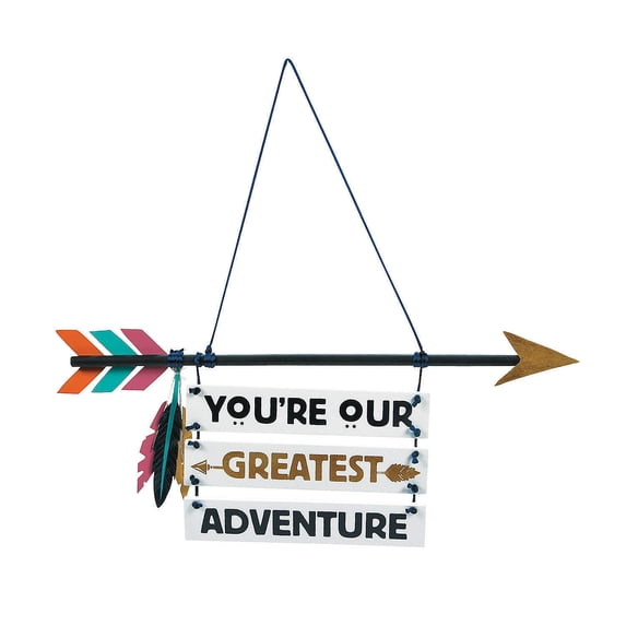 Tribal Baby Hanging Sign - Home Decor - 1 Piece