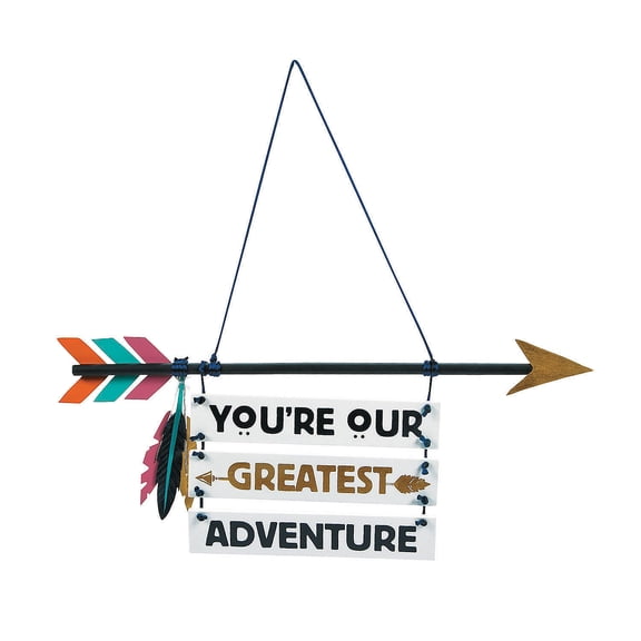 Tribal Baby Hanging Sign - Home Decor - 1 Piece