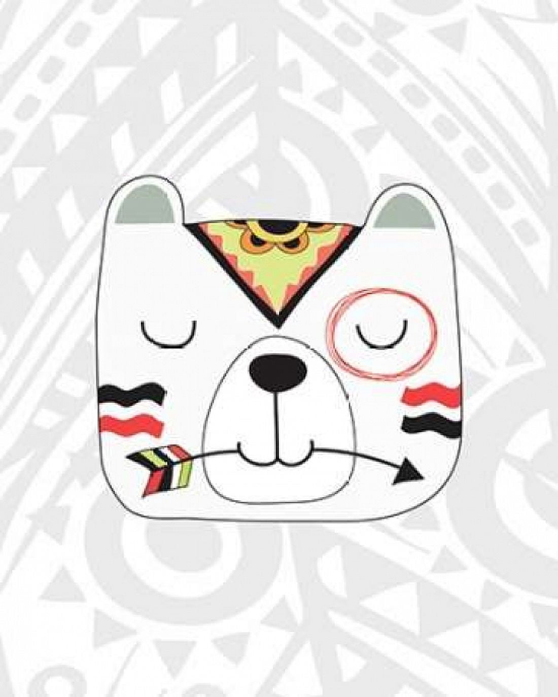 Tribal Bear Canvas Art - Tamara Robinson (24X30)