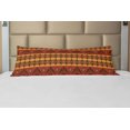 thumbnail image 1 of Tribal Body Pillow Case Cover with Zipper, Indigenous Tribal Style Eagles Traditional Elements, Decorative Accent Long Pillowcase, Cinnamon Marigold Grey, by Ambesonne, 1 of 1