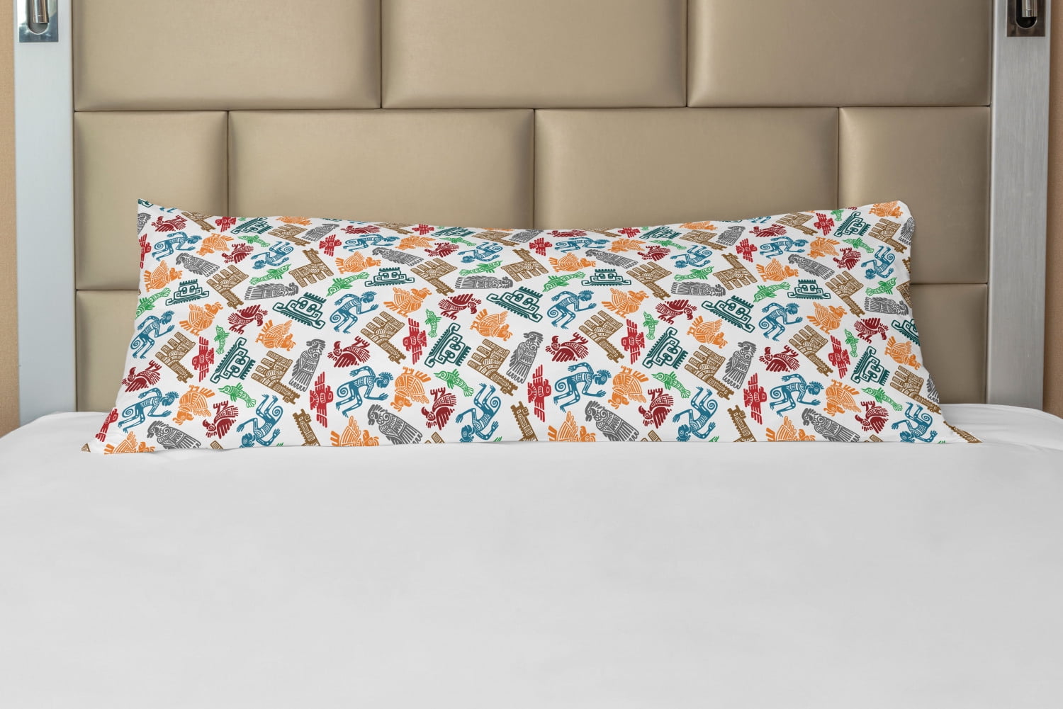 Multicolor Tribal Print Microfiber Body Pillowcase with Zipper