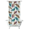 thumbnail image 1 of Tribal Bohemian Shower Curtain 36x72 Inches Bathroom Decor Polyester Fabric Quick-Drying with Plastic Rings Retro Look, 1 of 5