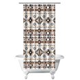 thumbnail image 1 of Tribal Boho Aesthetic Shower Curtain 36x72 Inches Quick-Dry Polyester Curtain with Plastic Hooks Rustic Vintage Style, 1 of 5