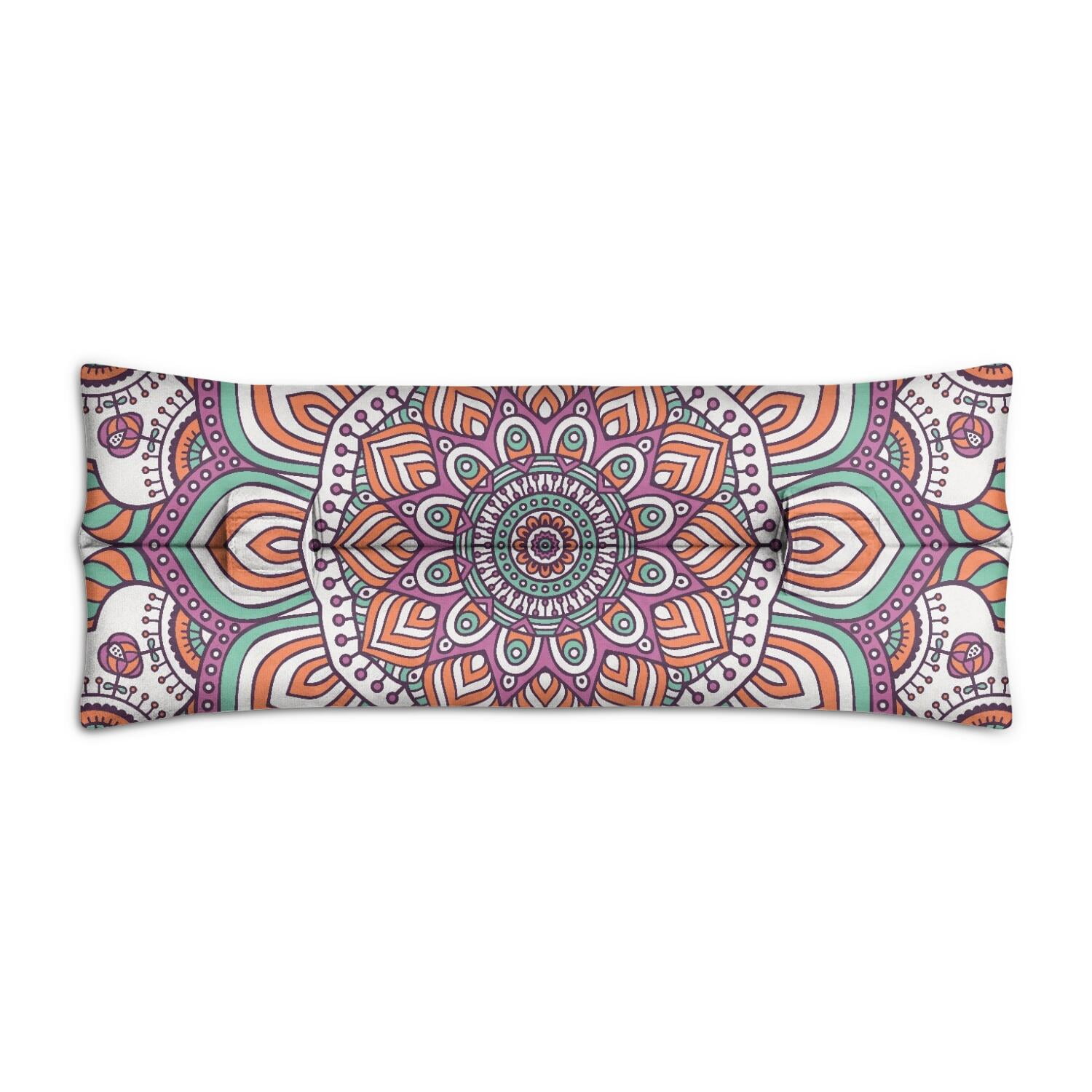 Tribal Boho Mandala Mastectomy Pillow - Soft Seatbelt Pressure Relief Pad for Women - Post Surgery Recovery Cushion with Geometric Pattern