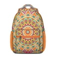 thumbnail image 1 of Tribal Boho Mandala Waterproof Backpack - Lightweight Durable Bookbag with Padded Straps for Commuters, 1 of 6