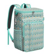 Tribal Cooler Backpack - 20L Insulated Leakproof Bag, Rustic Home Decor Design for Camping