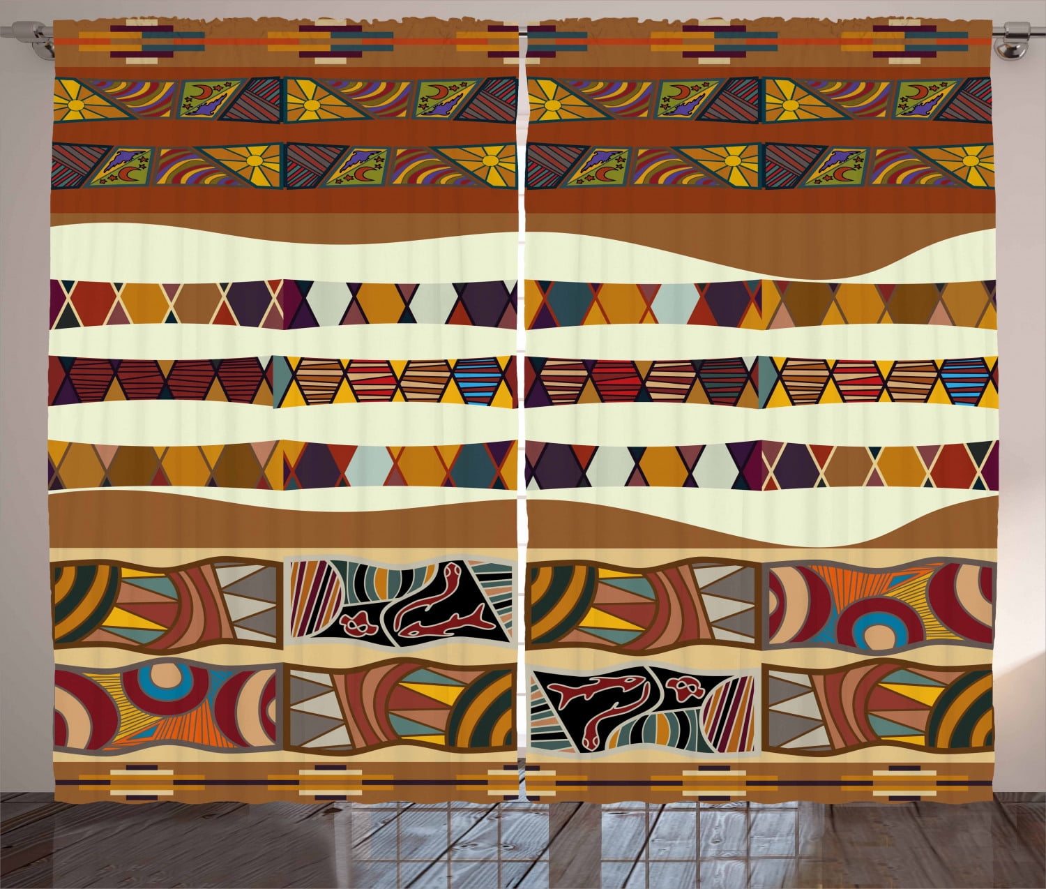Tribal Bear Path Curtains NCU0NTV937