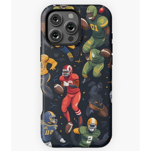 Tribal Dancing End Zone Football Kickoff Phone Case for iPhone 16 15 14 13 12 11 Pro Max