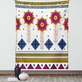 thumbnail image 1 of Tribal Decor Tapestry, Colored Vector Seamless Pattern with Indian Mayan Inspired Print, Wall Hanging for Bedroom Living Room Dorm Decor, 40W X 60L Inches, Blue Light Coffe Fuchsia, by Ambesonne, 1 of 5