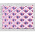 thumbnail image 1 of Tribal Decor Tapestry, Hand Drawn Seamless Pattern with Ethnic Mayan Stripes Art Image, Wall Hanging for Bedroom Living Room Dorm Decor, 80W X 60L Inches, Fuchsia Indigo Burgundy, by Ambesonne, 1 of 1