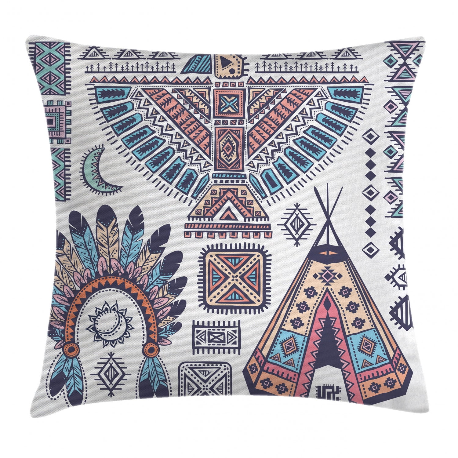 Throw Pillow Teepee Cushions Tribal Decor Throw Pillow Cushion