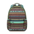 thumbnail image 1 of "Tribal Design Backpack for College – Boho Style 17 Inch Laptop Sleeve, Roomy Daypack for Books, Essentials & School Supplies", 1 of 6