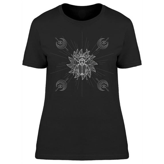 Tribal Doodles Universe Beetle T-Shirt Women -Image by Shutterstock, Female 3X-Large