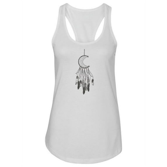 Tribal Dream Catcher. Tank Women - Women Racer Back, White, 2XL