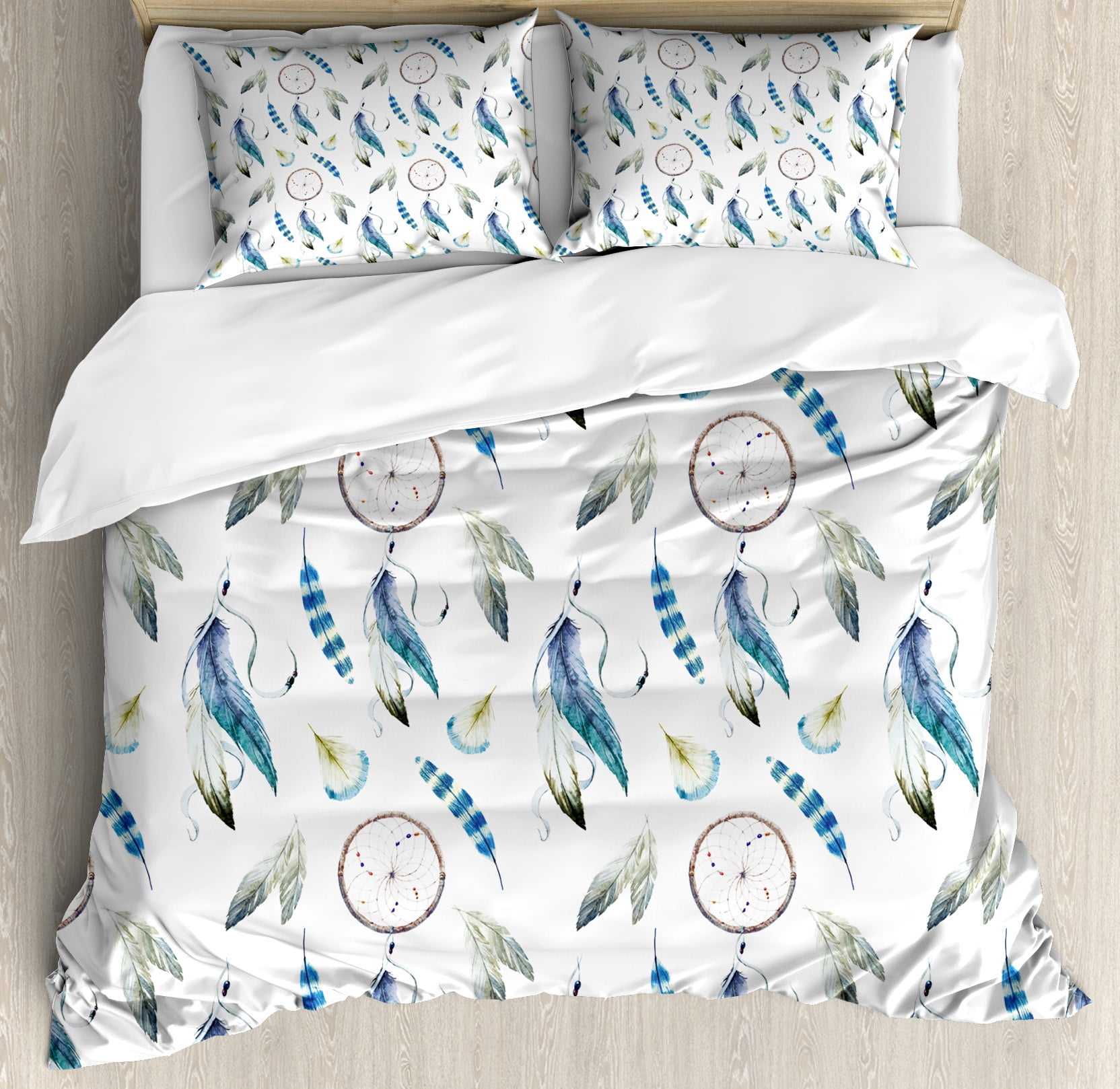 Tribal Dream Catcher Feather Duvet Cover Bedding Set