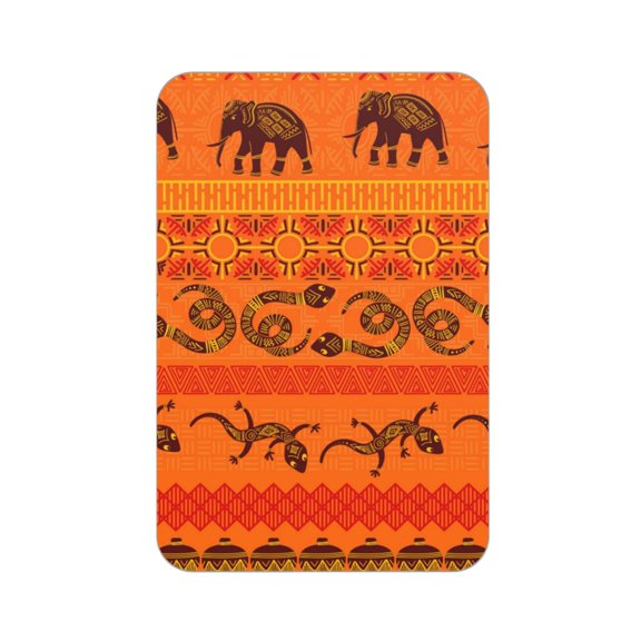 Tribal Ethnic Elephant African Geometric Lizard Acrylic Fridge Magnets Decorative Refrigerator Magnets for Kitchen Office Whiteboard Locker