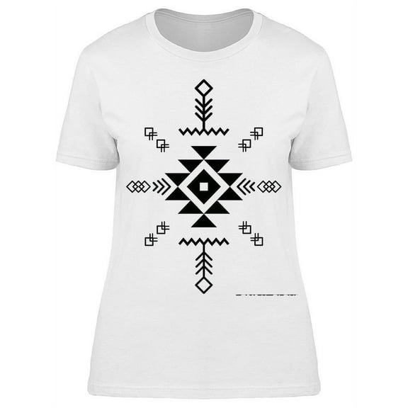 Tribal Ethnic Icon T-Shirt Women -Image by Shutterstock, Female Large