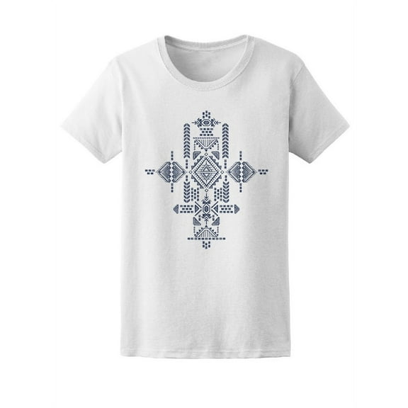 Tribal Ethnic Pattern T-Shirt Women -Image by Shutterstock, Female Small