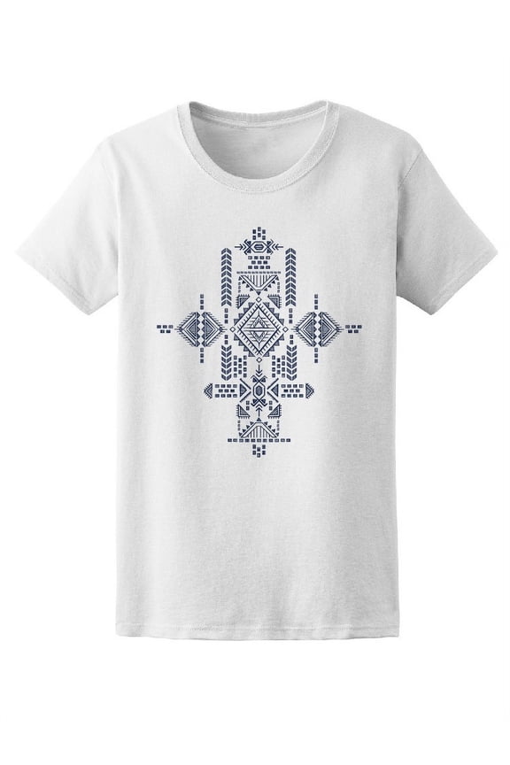 Tribal Ethnic Pattern T-Shirt Women -Image by Shutterstock, Female Small