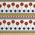 thumbnail image 1 of Ambesonne Tribal Fabric by the Yard Upholstery, Mayan Folkloric Cultural, 2 Yards, Blue Pale Coffee Fuchsia, 1 of 4