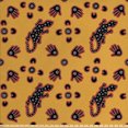 thumbnail image 1 of Ambesonne Tribal Fabric by the Yard Upholstery, Aboriginal Animal Pattern, 3 Yards, Marigold Multicolor, 1 of 4