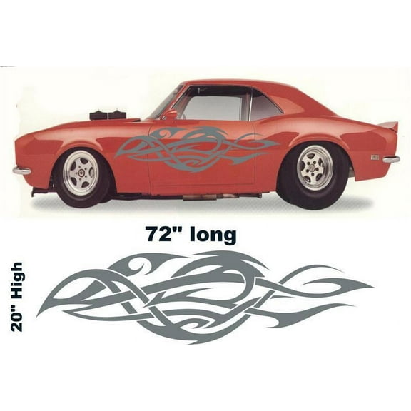 Tribal Flame Auto Truck Boat Car Stickers  Decals Side Sets PF01