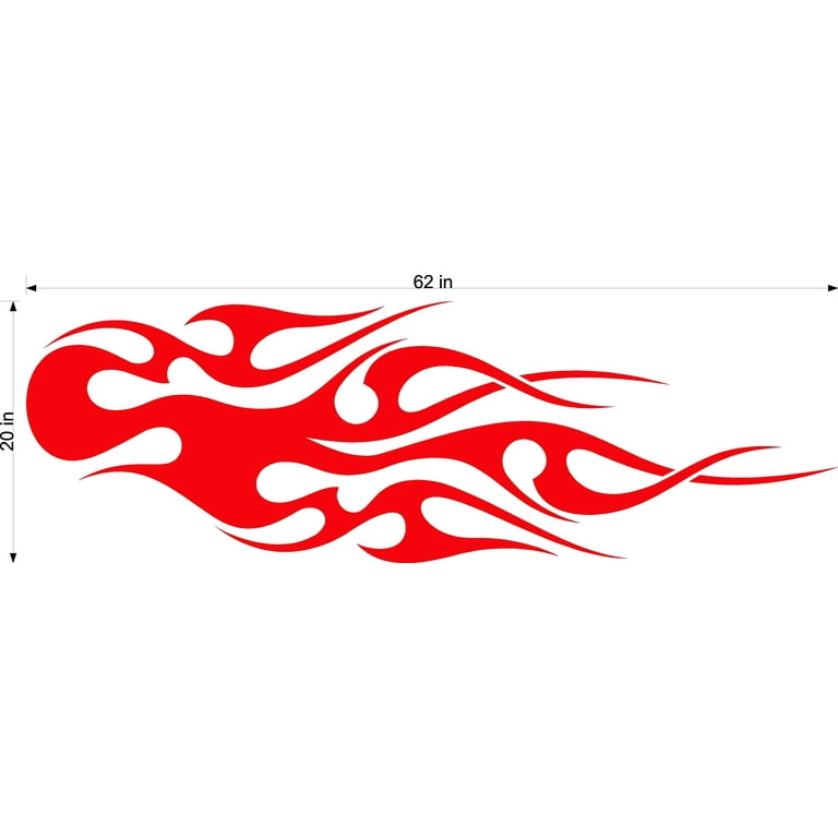 Flame decals sale for cars