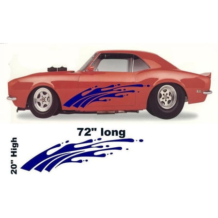Tribal Flame Auto Truck Boat Car Stickers Graphics Decals Side Sets SP02