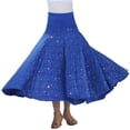 thumbnail image 1 of Tribal Flamenco Gypsy Paso Doble Ballroom Standard Dance Practice Skirt Outfits, 1 of 3