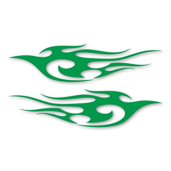 Tribal Flames Athena Design Green Magnet 26" - 2 Pack by Magnet America