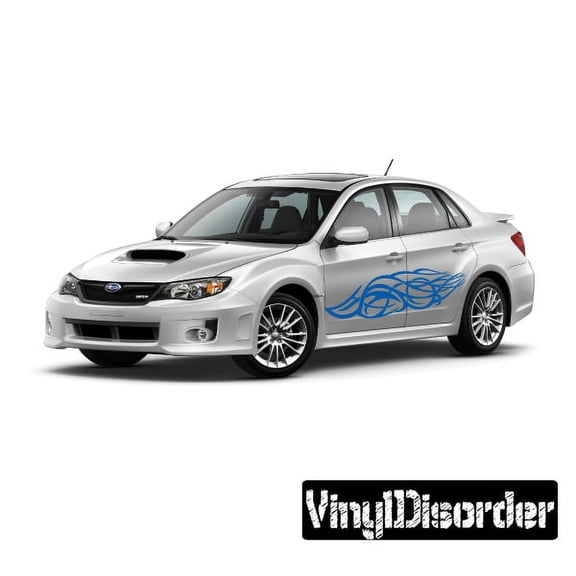 Tribal Flames Wall Decal - Vinyl Decal - Car Decal - DC 046 - 36 Inches