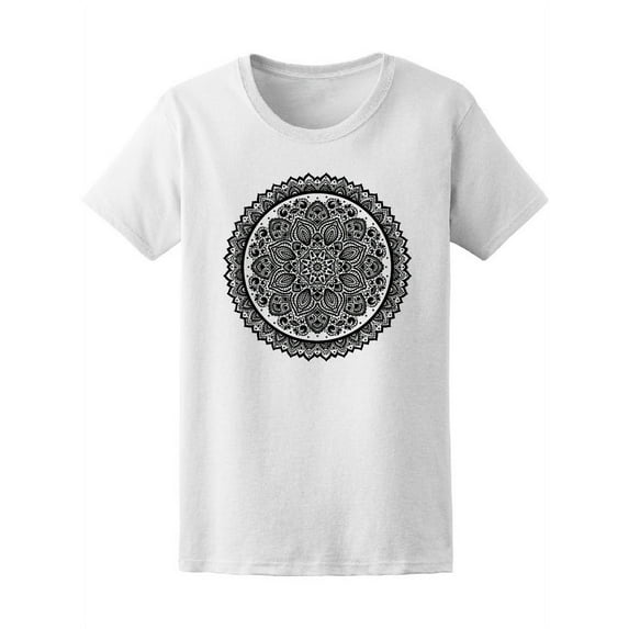 Tribal Floral Paisley Mandala T-Shirt Women -Image by Shutterstock, Female Medium