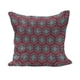 thumbnail image 1 of Tribal Fluffy Throw Pillow Cushion Cover, Hipster Tribal Pattern Geometric Elements Typographic Text, Decorative Square Accent Pillow Case, 20" x 20", Dark Coral Turquoise, by Ambesonne, 1 of 5