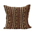 thumbnail image 1 of Tribal Fluffy Throw Pillow Cushion Cover, Pattern of Vertical Stripes with Vintage Abstract Details and Cultural Ornaments, Decorative Square Accent Pillow Case, 26" x 26", Multicolor, by Ambesonne, 1 of 5