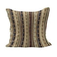 thumbnail image 1 of Tribal Fluffy Throw Pillow Cushion Cover, Striped Pattern with Vertical Wavy Stripes and Geometric Abstract Ornaments, Decorative Square Accent Pillow Case, 20" x 20", Multicolor, by Ambesonne, 1 of 5