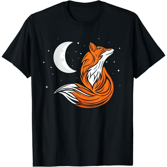 Tribal Fox Camper Zookeeper Wildlife Animal Lover Unisex T-Shirt for Men Women Kids,Black Color,Size 2T