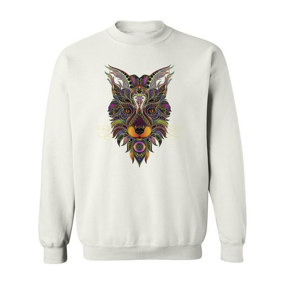 Tribal Fox. Sweatshirt Men -Image by Shutterstock, Male Large