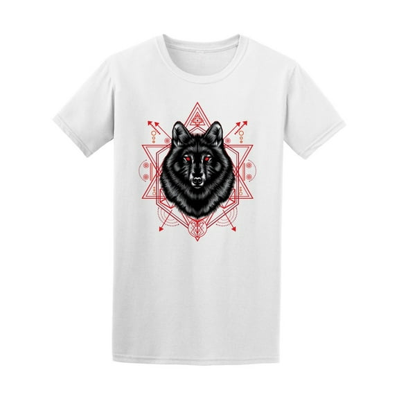 Tribal Geometrical Pattern Wolf Tee Men's -Image by Shutterstock