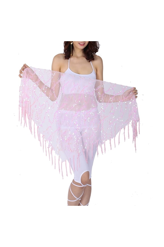 Tribal Gypsy Cabaret Triangle Hip Scarf for Halloween Belly Dance Class