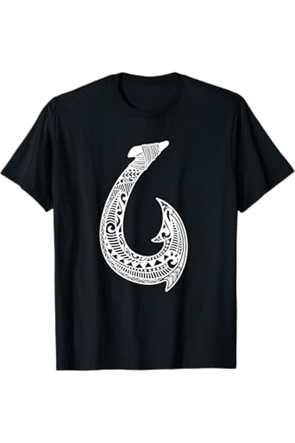 Tribal Hawaiian Fish Hook Pacific Islander Hawaiian Design T-Shirt