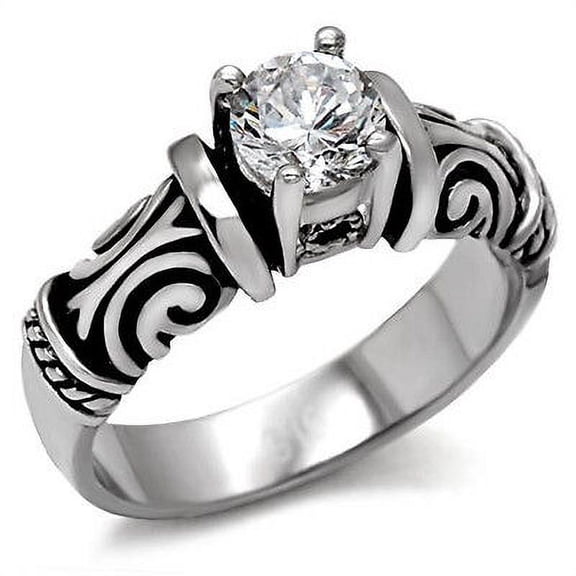 Tribal Irish Celtic Wedding Engagement Ring - Women Commitment Promise Ring Band