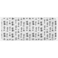thumbnail image 1 of Tribal Kitchen Mat, Hand Drawn Sketchy Image with Ethnical Inspired Shapes Arrows Print, Plush Decorative Kitchen Mat with Non Slip Backing, 47" X 19", Black and White, by Ambesonne, 1 of 1