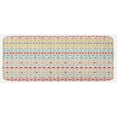 thumbnail image 1 of Tribal Kitchen Mat, Vintage Seamless Geometrical Design with Bohemian Stripes Shapes Pattern, Plush Decorative Kitchen Mat with Non Slip Backing, 47" X 19", Multicolor, by Ambesonne, 1 of 1