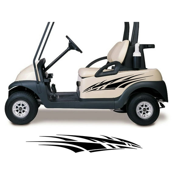 Tribal Lightning Golf Cart Decals Accessories Side by Side Racing Stickers Graphics GC608