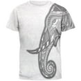 thumbnail image 1 of Tribal Mosaic Elephant Mens T Shirt Heather White MD, 1 of 1
