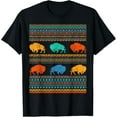 thumbnail image 1 of Tribal Native American Bison Animal Lover Buffalo T-Shirt, 1 of 4