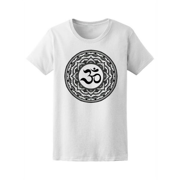 Tribal Om Yoga Mandala T-Shirt Women -Image by Shutterstock, Female Small