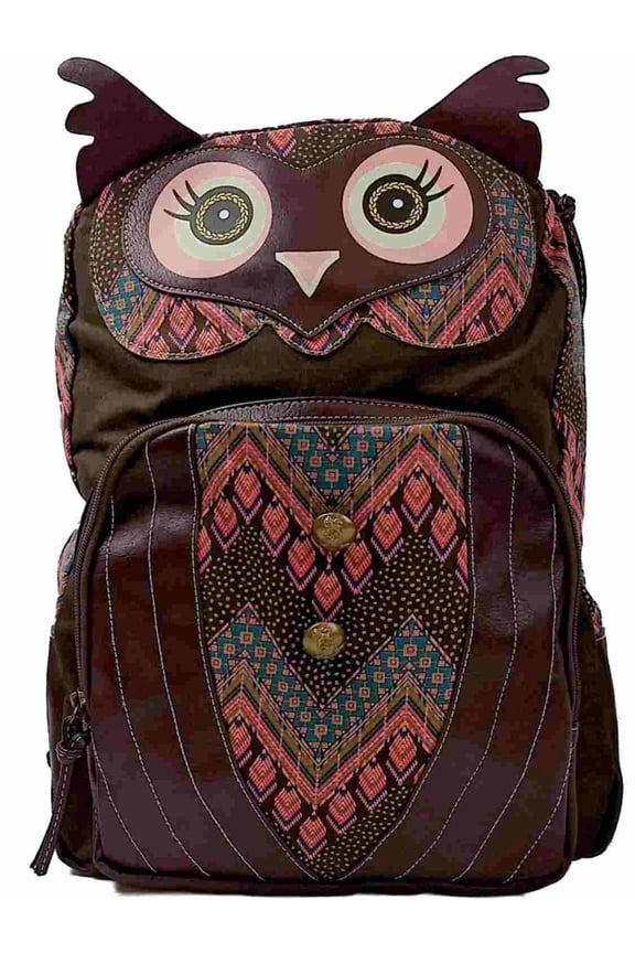 Tribal Owl Backpack Sport School Travel Pack Mrs Owl Daypack