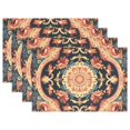 thumbnail image 1 of Tribal Pattern Boho 12×18 inch Placemats Heat Resistant Washable Foldable Rectangular Placemats Set Decoration Indoor Outdoor for Kitchen Dining Table 1PC, 1 of 8