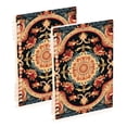 thumbnail image 1 of Tribal Pattern Boho Ring Binder Notebook Journey Note Diary College Ruled Spiral Notebook Study Loose Leaf Paper A5 60 Pages, 1 of 8